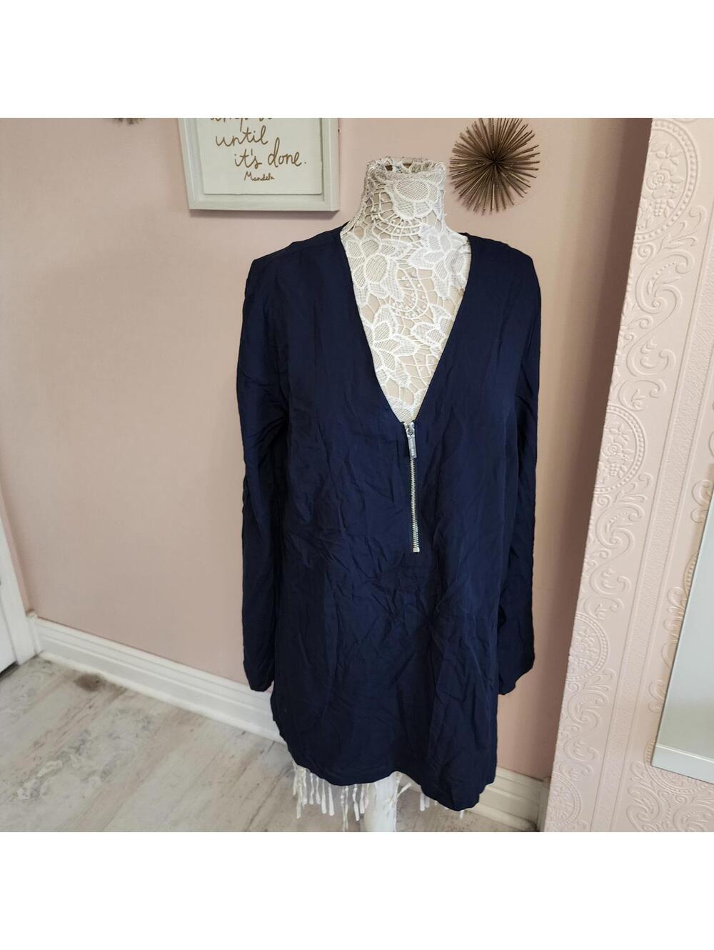 NWT Michael Kors navy cover up 113.00 dress Large